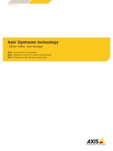 Axis` Zipstream technology