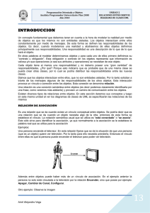 UNIDAD 2 RELACIONES DE OBJETOS. DIAGRAMA DE CLASES