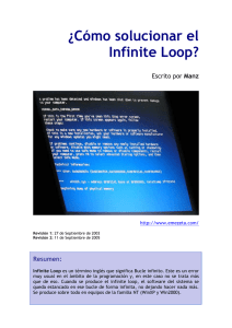 ¿Cómo solucionar el Infinite Loop?