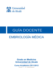 embriología médica - Universidad de Alcalá