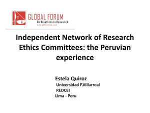 Independent Networks Research Ethics Committees