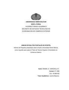 UNIDAD DE BULTOS POSTALES DE IPOSTEL