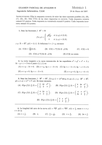 EXAMEN PARCIAL DE ANALISIS II MODELO l