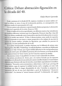 Crítica: Debate abstracción—ﬁguración en