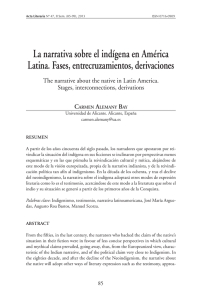 La narrativa sobre el indígena en América Latina. Fases