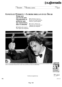 González Iñárritu y Lubezki brillan en el Óscar
