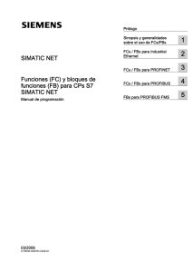 Funciones (FC) y bloques de funciones (FB) para CPs S7 SIMATIC