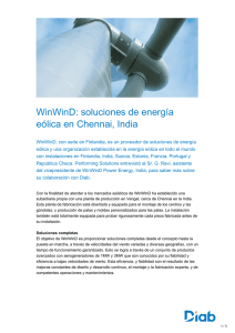 DIAB - WinWinD: soluciones de energía eólica en Chennai, India