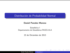 Distribución de Probabilidad Normal - Web del Profesor