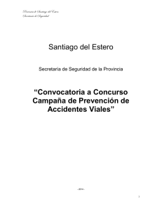Santiago del Estero “Convocatoria a Concurso Campaña de