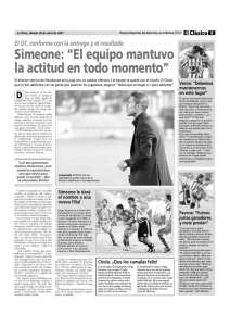 Simeone: “El equipo mantuvo la actitud en todo momento”