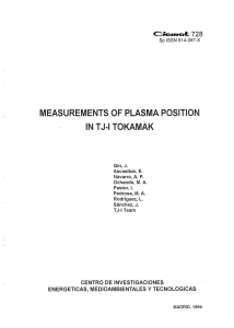 Measurements of Plasma Position in TJ-I Tokamak.