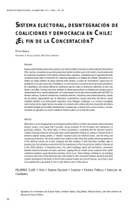 sistema electoral , desintegración de coaliciones y