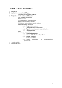 TEMA 1: EL SIMULADOR PSPICE