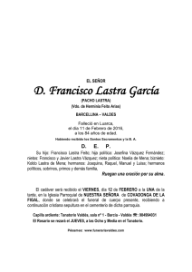 D. Francisco Lastra García
