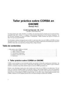 Taller práctico sobre CORBA en GNOME - TLDP-ES
