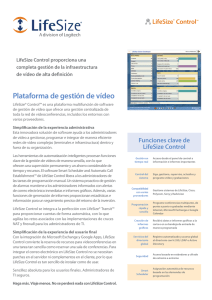 LifeSize Control Datasheet Spanish