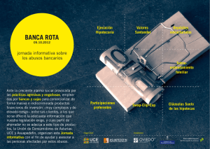 Tríptico Banca Rota - Unión de Consumidores de Asturias