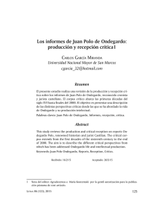 Los informes de Juan Polo de Ondegardo: producción y recepción