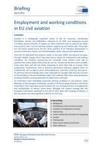 Employment and working conditions in EU civil aviation