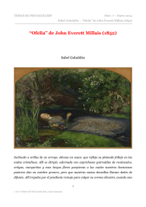 “Ofelia” de John Everett Millais (1852)