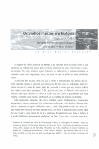 Nótulas históricas sobre alguns afamados "vinhos macios" / António