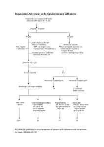 Diagnóstico diferencial de la taquicardia con QRS ancho