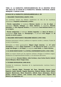 tema 12. la narrativa hispanoamericana de la segunda mitad del