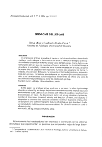 SÍNDROME DEL JET—LAG Elena Miró y Gualberto Buela—Casal1