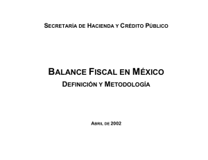 Balance Fiscal en México
