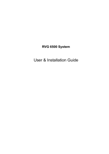 RVG 6500 System User Guide