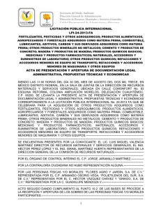 LICITACIÓN PÚBLICA INTERNACIONAL LPI-24-2013