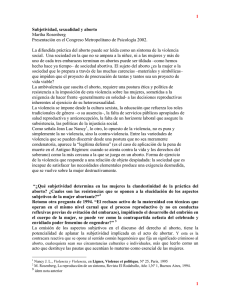 La difundida práctica del aborto puede ser leída como un síntoma