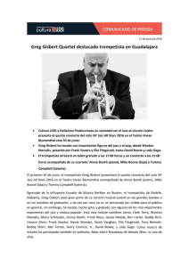 Greg Gisbert Quartet destacado trompetista en