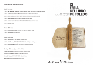 Programa Feria Libro Toledo 2016