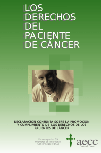Los derechos de los pacientes de cáncer