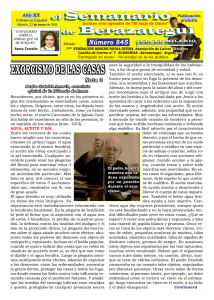 exorcismo de las casas - El Semanario de Berazategui