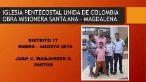 iglesia pentecostal unida de colombia obra misionera santa ana