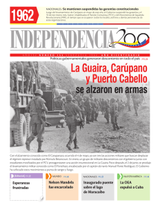 La Guaira, Carúpano y Puerto Cabello se alzaron en armas