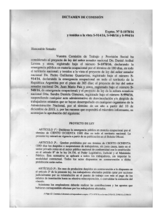 Page 1 DICTAMEN DE COMISIÓN Exptes. Nº S