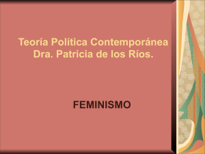Teoría Política Contemporánea Dra. Patricia de los Ríos.