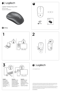 Logitech® Wireless Mouse M217 Setup Guide Guide d`installation