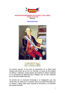 Texto de la Asociación Bernado de Gálvez y Gallardo