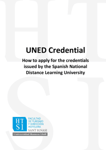 UNED Credential