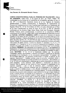 c>eíu} - DE ADMISIÓN. - Corte Constitucional del Ecuador