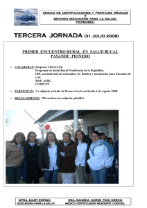 TERCERA JORNADA Tercera JORNADA