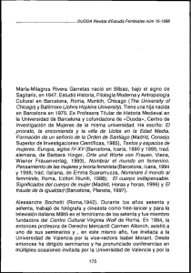 Maria-Milagros Rivera Garretas nació en Bilbao, bajo el