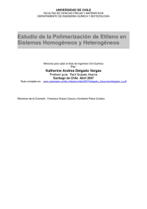 Estudio de la Polimerización de Etileno en Sistemas