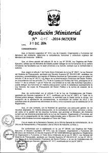 Resolución Ministerial N° 415-2014-MINAM