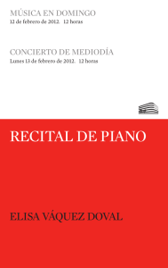 RECITAL DE PIANO - Fundación Juan March